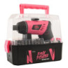 Atornillador A Batería Ion Litio Pink Power Kit 50pzs Dowen Pagio