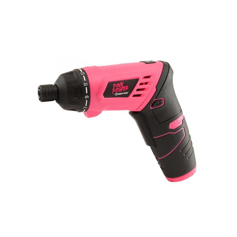 Atornillador A Batería Ion Litio Pink Power Kit 7pzs Dowen Pagio