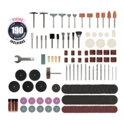 Minitorno Manual 190 Piezas 130w Con Maletín Dowen Pagio