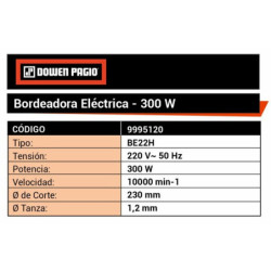 Bordeadora Eléctrica Dowen Pagio 300 W